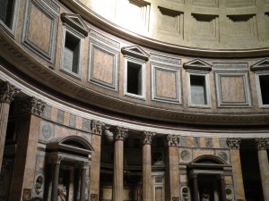 Interior of the Pantheon, Rome, Italy, 2011, taken by Martha Wiggins