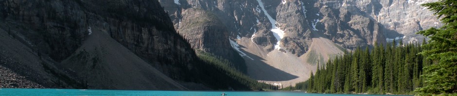 Lake Moraine and The Valley of The Ten Peaks, Banff National Park, Canada, 2010, taken by Martha Wiggins
