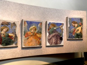 Melozzo's Angels on display in Vatican. Taken by Martha McDuff Wiggins, 2012
