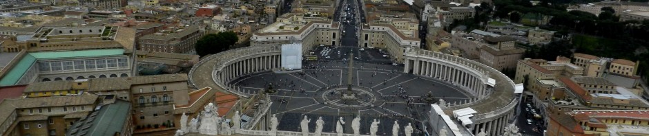 View from the top of the Vatican, taken by Martha McDuff Wiggins, 2012